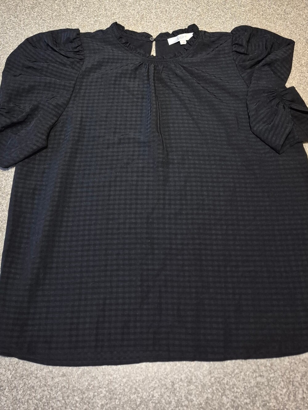 Womens Loft Short Sleeve Blouse Size Large